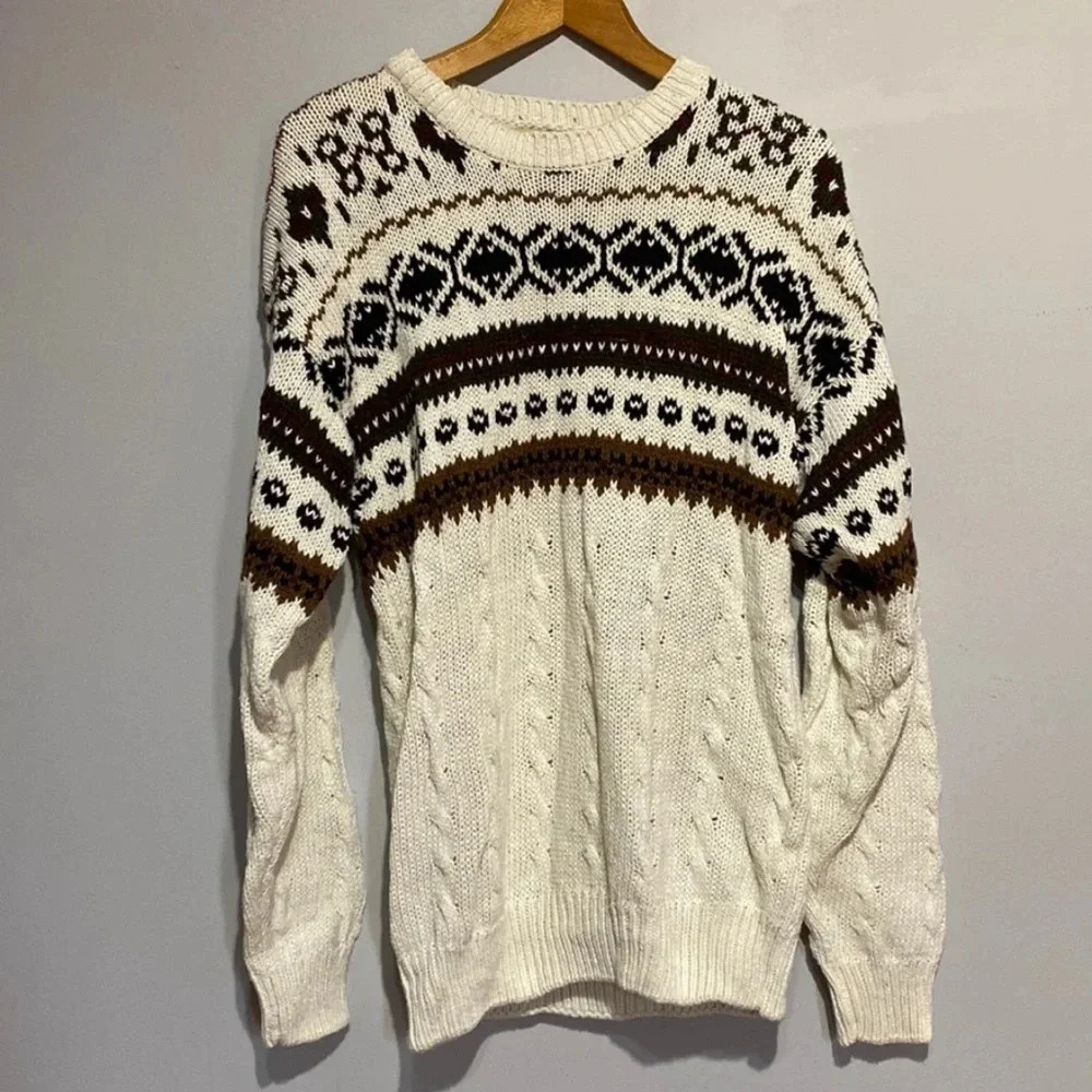Midwest Traders Men’s Crewneck Knit Sweater Size Medium